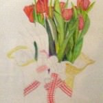 Tulips Basket by Blanche Benton