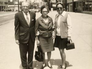 Blanche with her parents, Ed & Verena